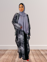 kimono marbré violet