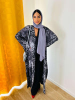 kimono marbré violet