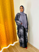 kimono marbré violet