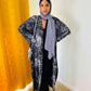 kimono marbré violet