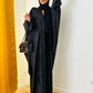 Kimono marbré noir & gris