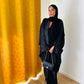Kimono marbré noir & gris
